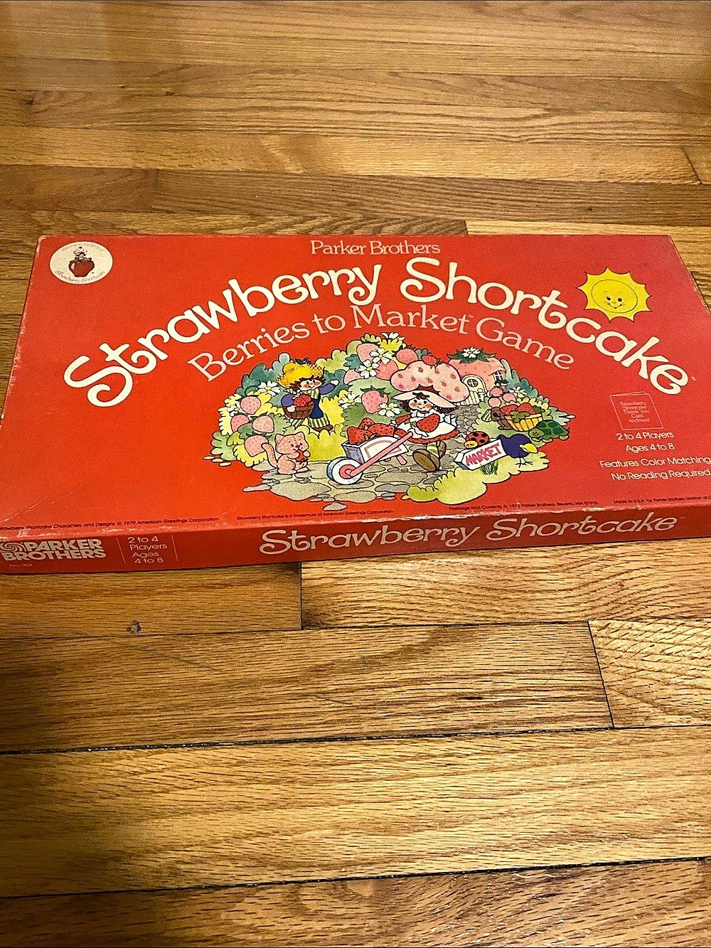 Parker Brothers Strawberry Shortcake Berries to Market Game Board Game Vintage 1